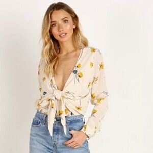 Daria Bodysuit in Cream Tossed Floral